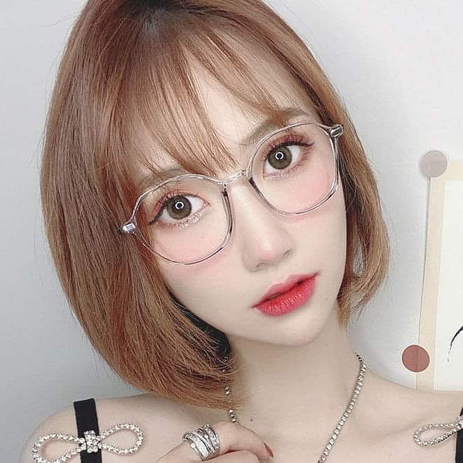 แว่นสายตาสั้นกรองแสงคอมและมือถือ 50ถึง-600 เลนส์ (  MULTICOAT ) ทรงขอบหยัก กรอบพร้อมเลนส์