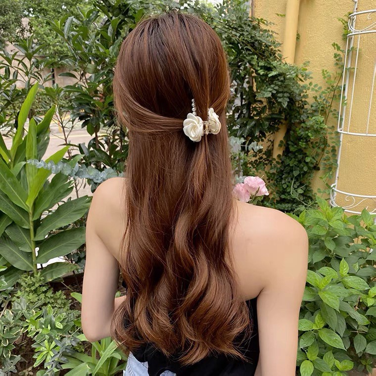 ใหม่ กิ๊บติดผม ดอกกุหลาบ สไตล์เกาหลี เครื่องประดับแฟชั่น สวยหรู นางสาว