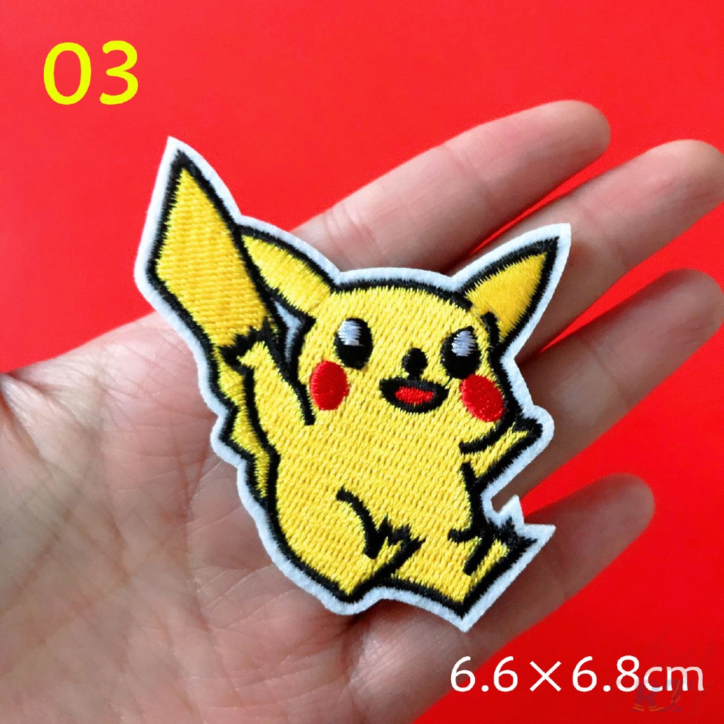 ☸ Anime：Pokemon Go - Pikachu Patch ☸ 1Pc Diy Sew on Iron on Badges Patches