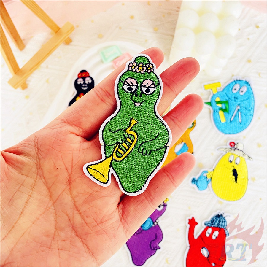 ☸ การ์ตูน: Les Barbapapa Series 02 Iron on Patch ☸ แผ่นแพทช์รีดติดเสื้อ Diy จํานวน 1 ชิ้น