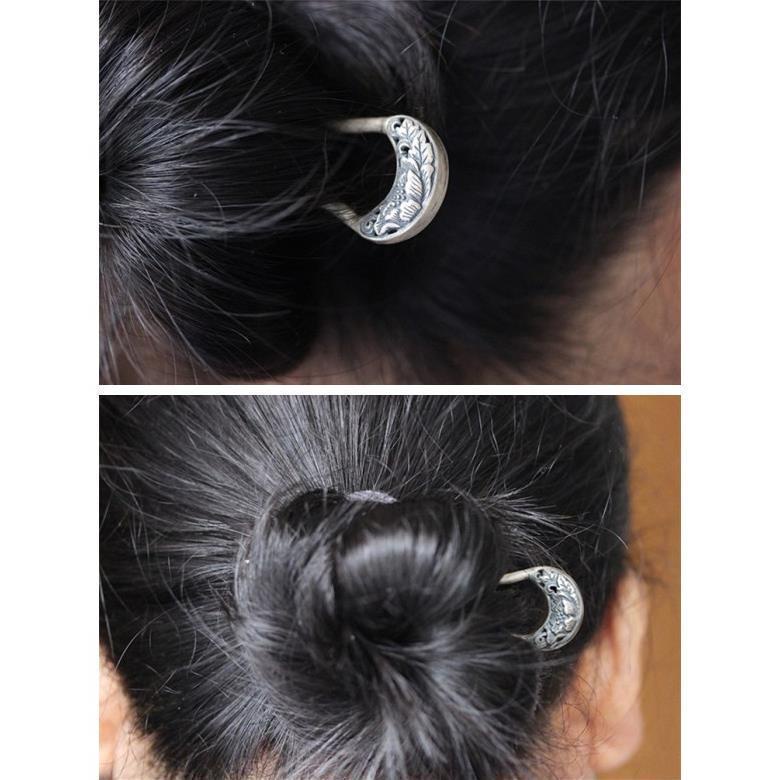 ♥ Fugui กิ๊บติดผมสั้น เงิน 925 รูปตัว U สไตล์ฮั่นฝู เรโทร คลาสสิก เครื่องประดับ สําหรับผู้หญิง