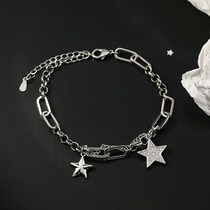 ✿ เครื่องประดับ สร้อยข้อมือ ทองแดง จี้รูปดาวห้าแฉก สไตล์ฮิปฮอป สําหรับผู้หญิง
