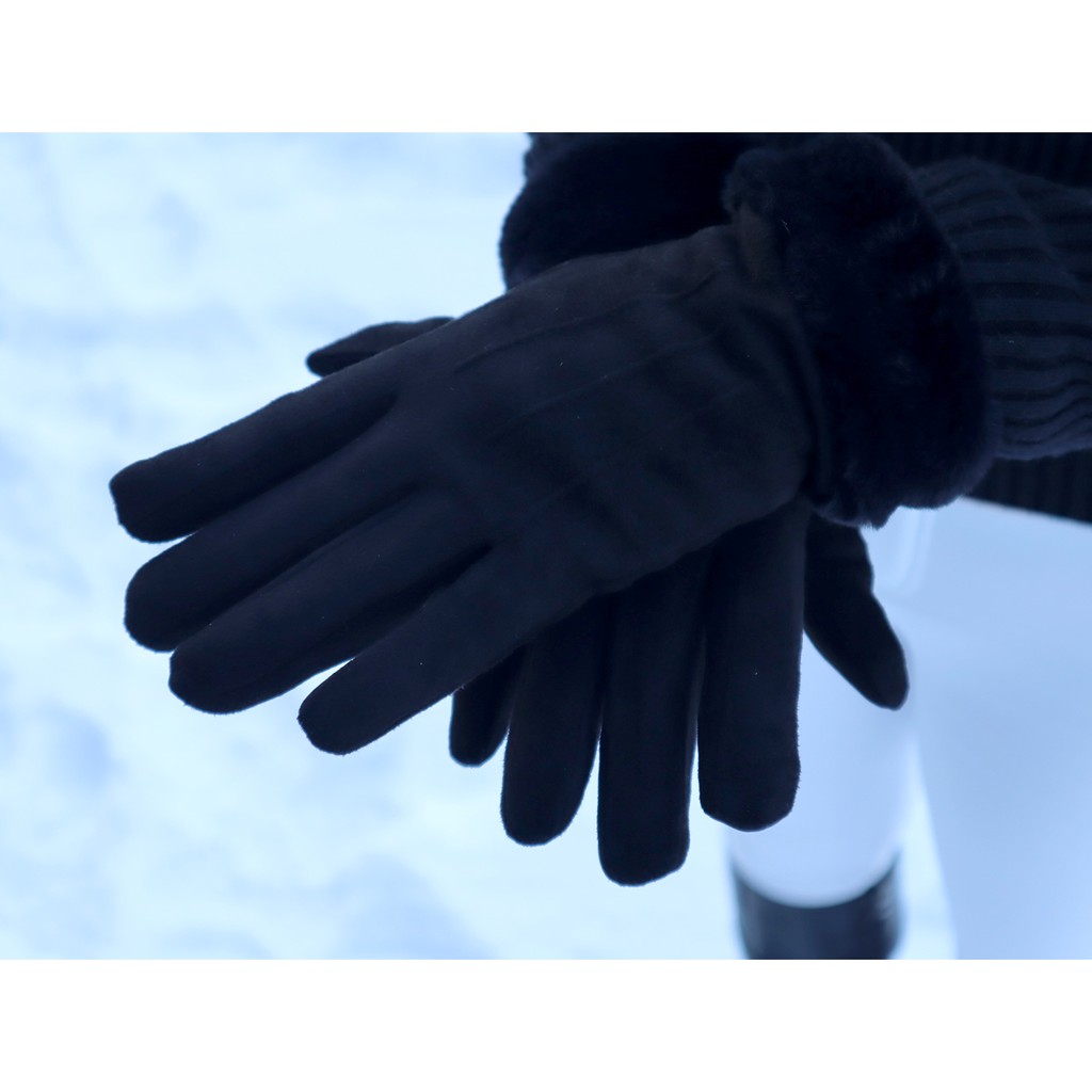 ⭐⭐⭐⭐⭐ ถุงมือกันหนาว Winter Call Touch Screen มือถือได้ ลุยหิมะบุขนด้านใน หนังกลับรุ่น GL1801-Snowfluffy มี 3 สี