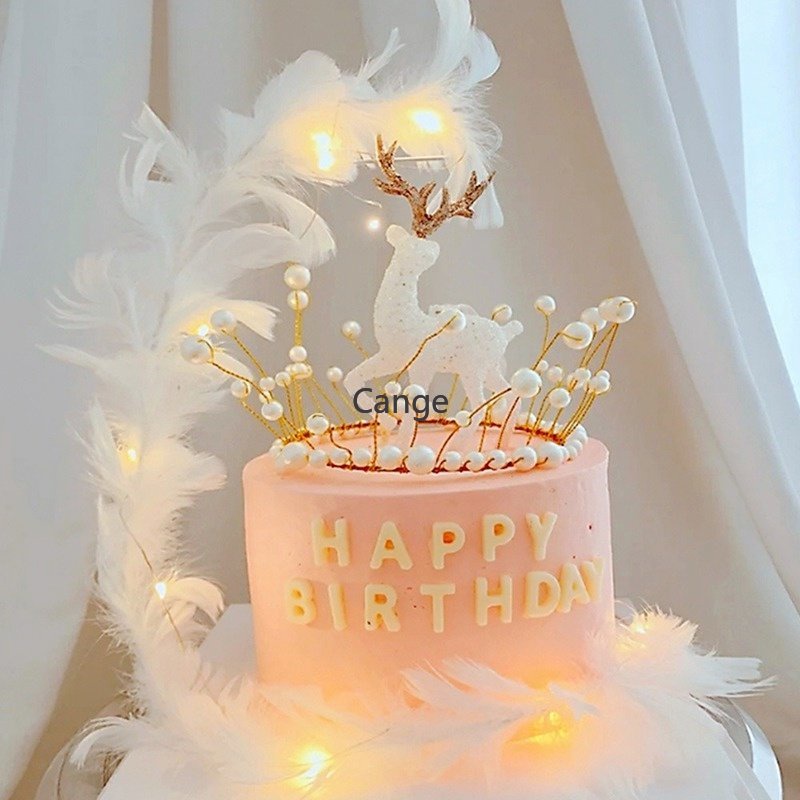 【พร้อมส่ง】มงกุฎเจ้าหญิง ประดับมุก คุณภาพสูง สําหรับตกแต่งเค้กวันเกิด DIY