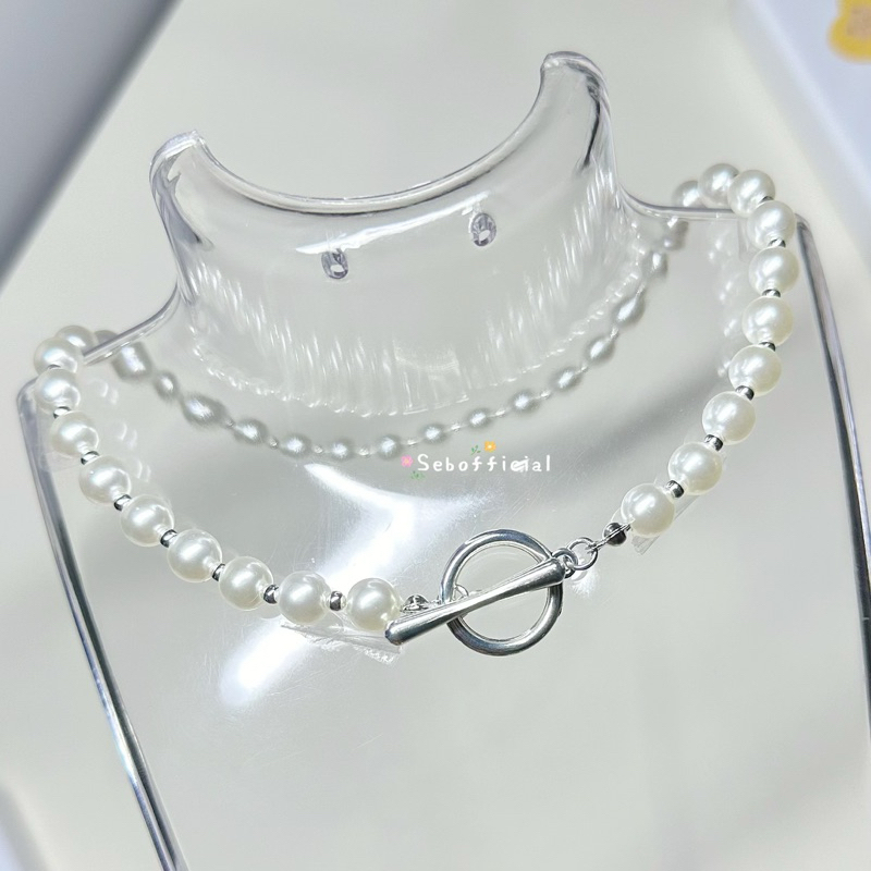 ꒰พร้อมส่ง꒱ ♡ Lux Pearl ⋆୨୧˚ | สร้อยคอมุก สร้อยคอ ใส่ได้สองแบบตะขอแบบไขว้