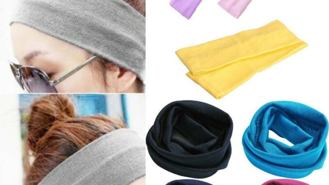 Women Sports Gym Stretchy Headband Stretch Hair Tie
