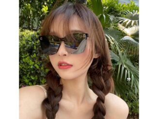 แว่นตากันแดด เลนส์ทรงสี่เหลี่ยม ขนาดใหญ่ สำหรับสตรี