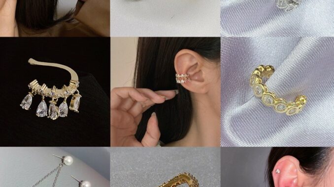 G8/ต่างหูปีนหู เกี่ยวหู งานพรีเมียม ก้านเงินแท้ นิกเกิลฟรี ear cuff G8/ต่างหูปีนหู เกี่ยวหู งานพรีเมียม ก้านเงินแท้ นิกเกิลฟรี ear cuff