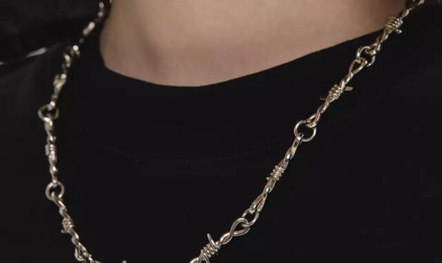 Sale สร้อยคอโซ่หนามฮิปฮอป Thorn Spike Chain Necklace พร้อมส่ง