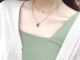 Swarovsk สวารอฟสกี้แวววาวดวงจันทร์ดาวคู่และสร้อยคอแฟชั่นชุดสร้อยคอแฟชั่นส่งแฟนของขวัญ星月双层项链