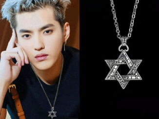 สร้อยคอจี้รูปดาวสไตล์ฮิปฮอปขนาด 60 ซม .