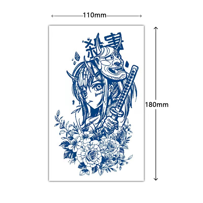 【COCO Magic tattoo】สติกเกอร์รอยสักชั่วคราว กึ่งถาวร กันน้ํา ติดทนนาน 15 วัน 18 ซม.*11 ซม.