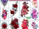 แทททู ลายดอกกุหลาบ ดอกไม้ 4ใบ99บาท รอยสักชั่วคราว tattoo
