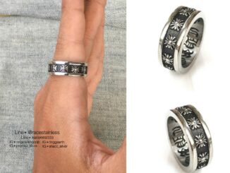แหวน Chrome Heart Crossจิ๋ว สแตนเลสแท้ stainless 316l ring แหวนแฟชั่น แหวนผู้ชาย แหวนสแตนเลส originallution