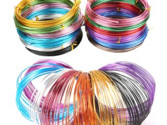 ลวดอลูมิเนียมกลม ลวดโลหะอลูมิเนียม ทาสี อเนกประสงค์ สำหรับงานฝีมือ DIY ทำด้วยมือ 3-10 เมตร 1 มม. - 2.5 มม.