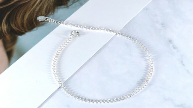 สร้อยข้อมือเงินแท้92.5% สร้อยTR45  เกาหลีสุดๆ ใส่ได้ในทุกโอกาส Major Silver  :  Eb-TR45