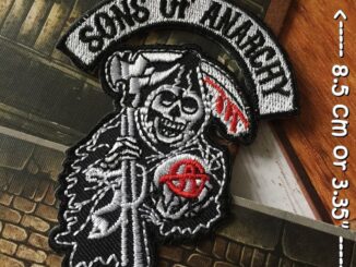 Sons Of Anarchy รีฟเปอร์ ตัวรีดติดเสื้อ อาร์มรีด อาร์มปัก ตกแต่งเสื้อผ้า หมวก กระเป๋า แจ๊คเก็ตยีนส์ Dark Embroidered ...