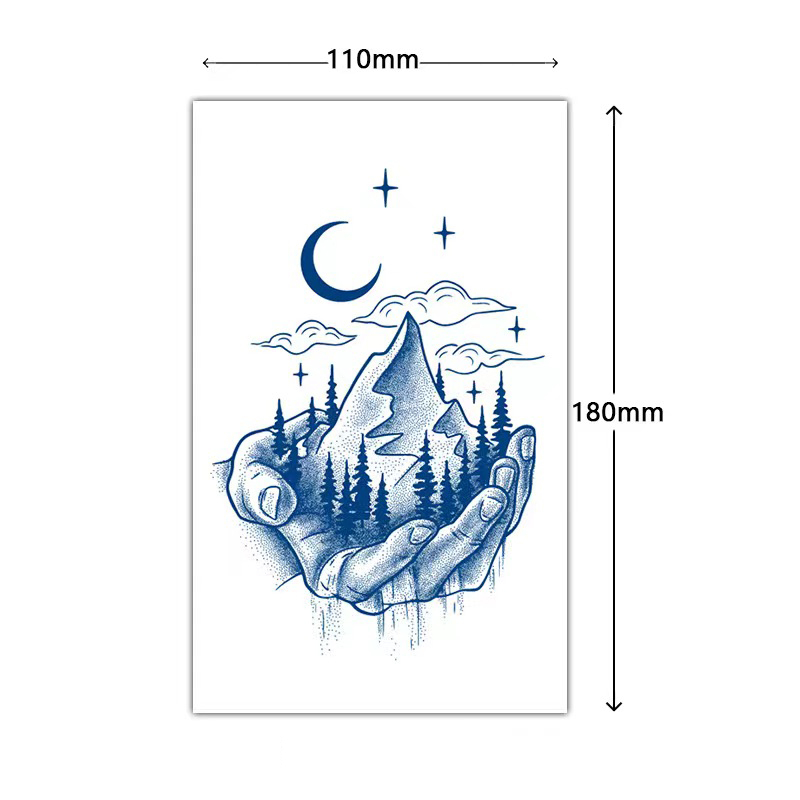 【COCO Magic tattoo】สติกเกอร์รอยสักชั่วคราว กึ่งถาวร กันน้ํา ติดทนนาน 15 วัน 18 ซม.*11 ซม.