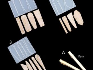 J❥ Acrylic Resin Hair Barrette Resin Mold Geometric Alligator Hair Clips Resin Mold