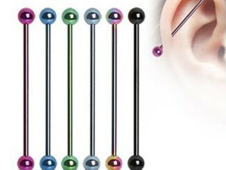 จิวดามหูสแตนเลสแท้ 316L จิวหูสแตนเลส barbell industrial JE050