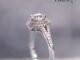 ER-1047 Elise's Jewelry เครื่องประดับผู้หญิง แหวนเพชร CZ เกรดพรีเมี่ยม น้ำ 100 D color หน้าเพชรขนาด 1.2 กะรัต