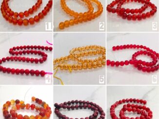 หินนำโชค สีแดง&สีส้ม ขนาด 8 มิล #ขายดีที่สุด #กำไลหินแท้