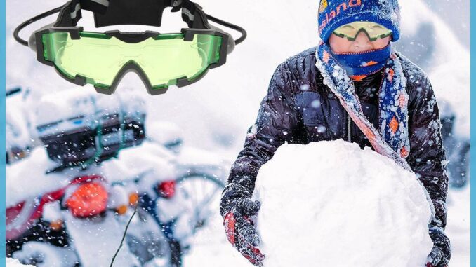 แว่นตาเลนส์สีเขียว Night Vision Goggles