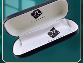 ❤️โค้ด50CCB44  กล่องแว่นตาเหล็ก แถมผ้าเช็ดเลนส์ กล่องแว่นลายไม้ กล่องแว่น BOX