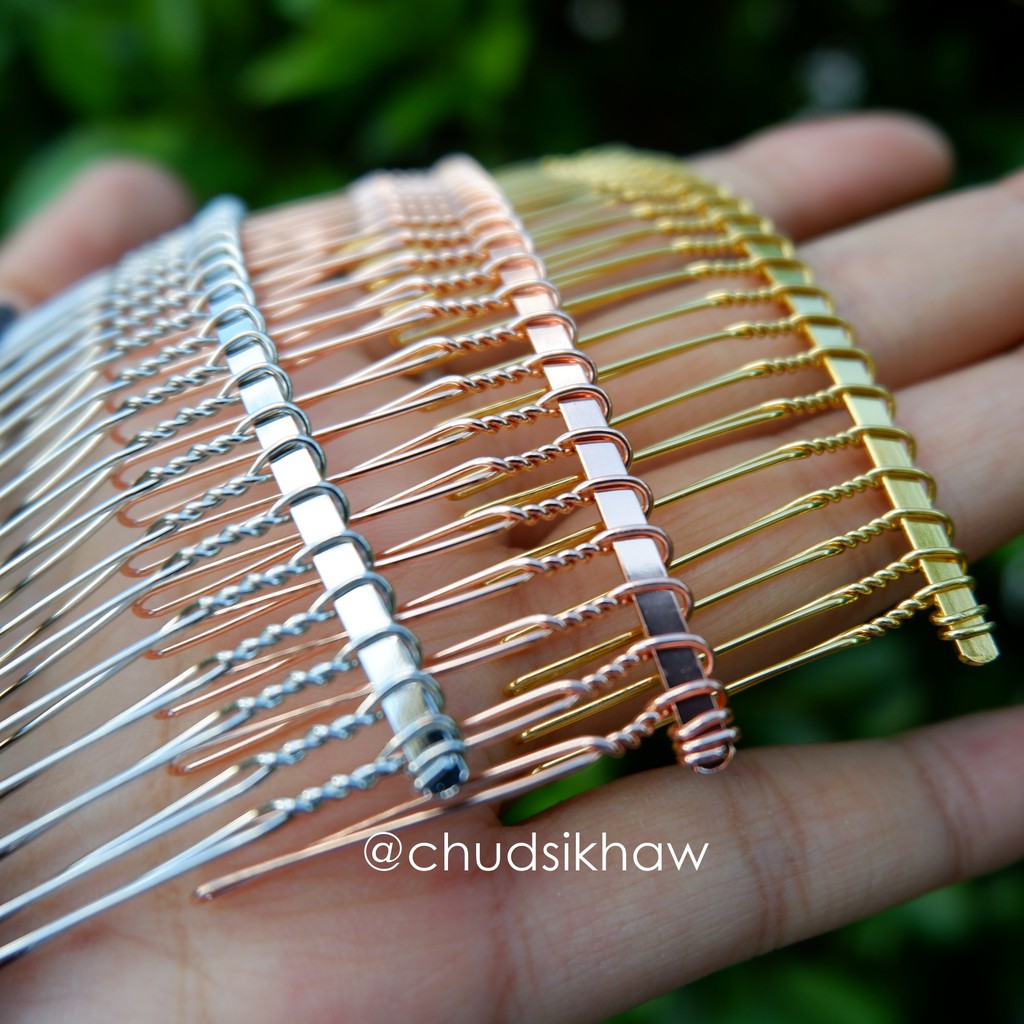 1 แถม 1  หวีสับเปล่าแต่งผม DIY  วัสดุเหล็ก  QC ดีๆสวยๆให้ทุกชิ้น มีสีเงิน สีทอง สีดำ โรสโกลด์