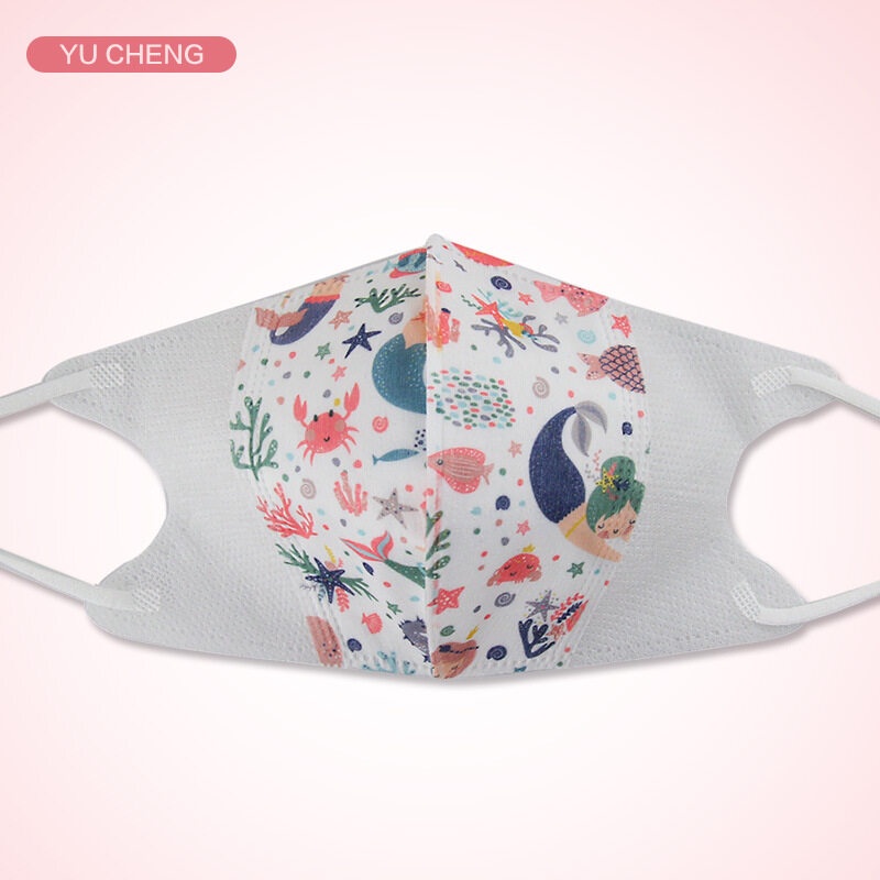 10 ชิ้น KF94 KN95 Kids Mask หน้ากากอนามัยแบบใช้แล้วทิ้ง 0-3 ปี อายุ 3-16 ปี หน้ากากสามมิติสำหรับเด็ก