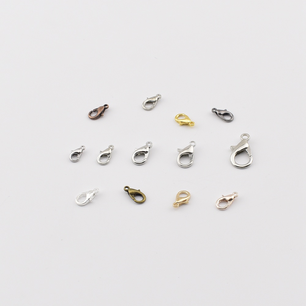 20-50pcs【ps072】ตะขอก้ามปู สําหรับทําเครื่องประดับ สร้อยคอ สร้อยข้อมือ DIY 20-50 ชิ้น ต่อล็อต