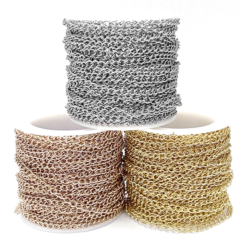 5 เมตร / ถุง สเตนเลส หางโซ่ ต่อขยาย สร้อยคอ สร้อยข้อมือ ปรับโซ่ diy เครื่องประดับ อุปกรณ์