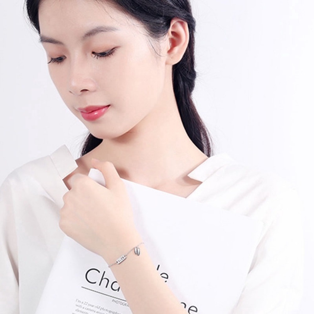 A HELLO GIRL สร้อยข้อมือเงินแท้ 925 นําโชค หรูหรา สําหรับผู้หญิง