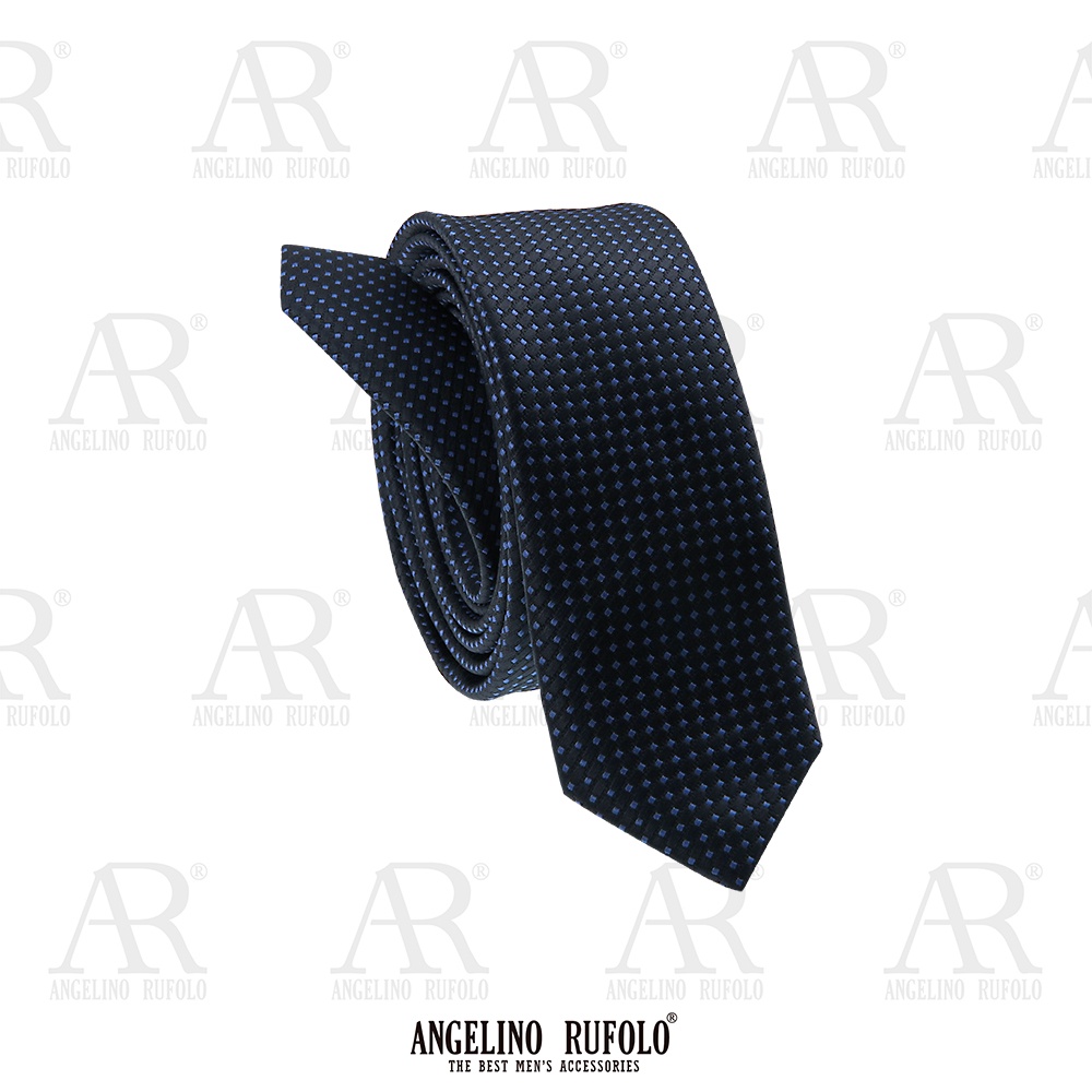 ANGELINO RUFOLO Necktie(NTSL-จุด016) เนคไทผ้าไหมทออิตาลี่คุณภาพเยี่ยม ดีไซน์ Dot สีเทา/เหลือง/แดง/กรมท่า/ชมพู/ฟ้า
