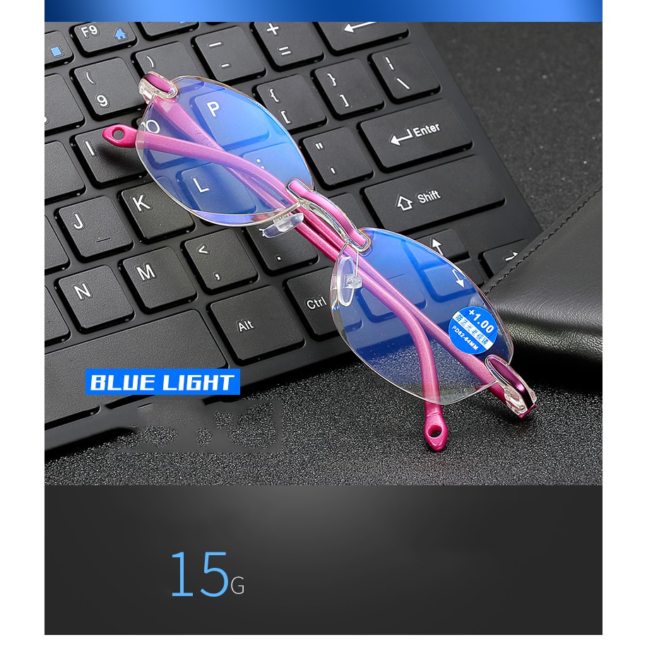 BOYSEEN กรอบป้องกันแสงสีฟ้าแว่นตาอ่านหนังสือที่สะดวกสบายผู้หญิง 802B