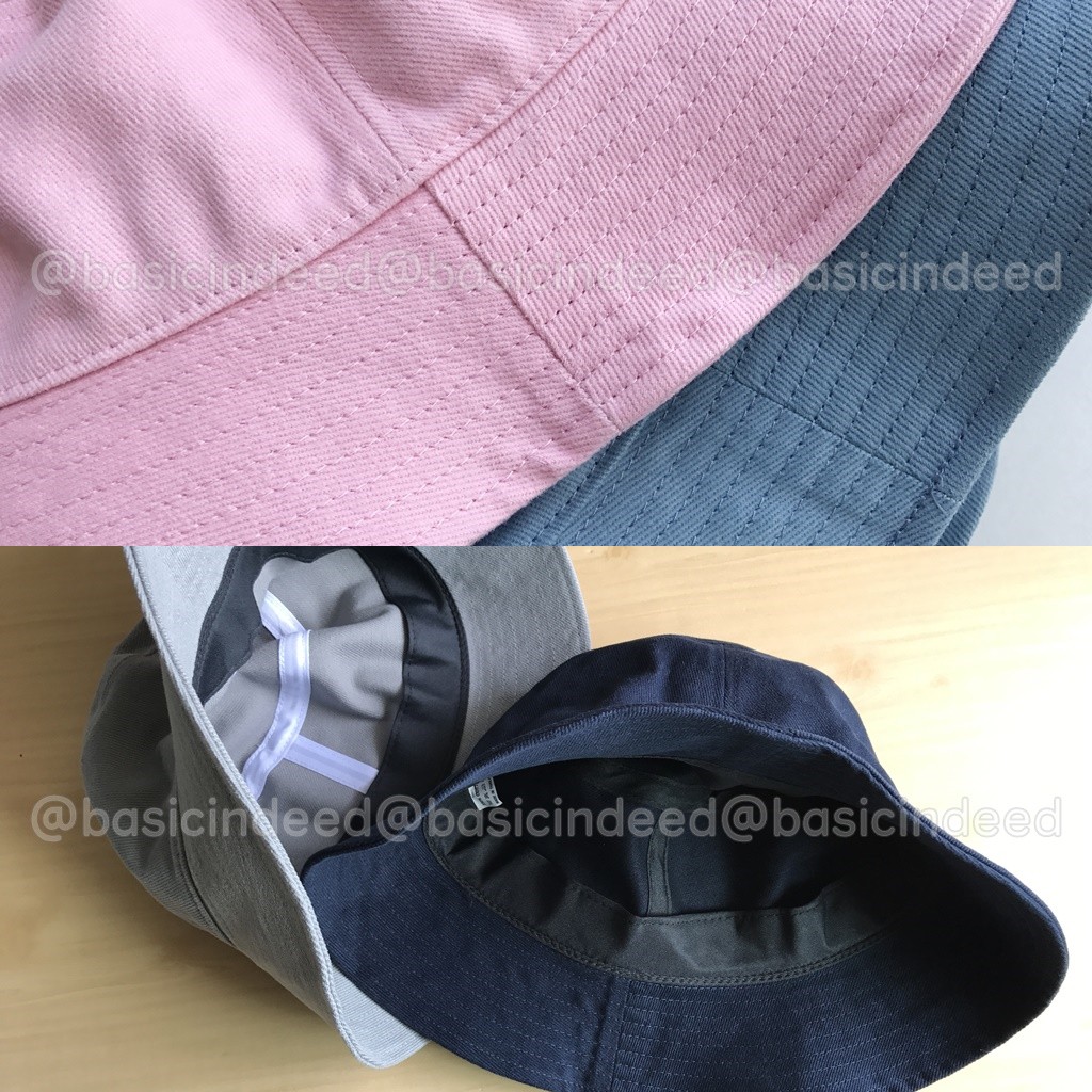 Basic Indeed Bucket hat 54cm. หมวกบักเก็ต ไซส์เล็ก **รุ่นไม่มีสายคล้อง** 54 ซม. หมวกเด็ก ปีกรอบ บัคเก็ตเด็ก
