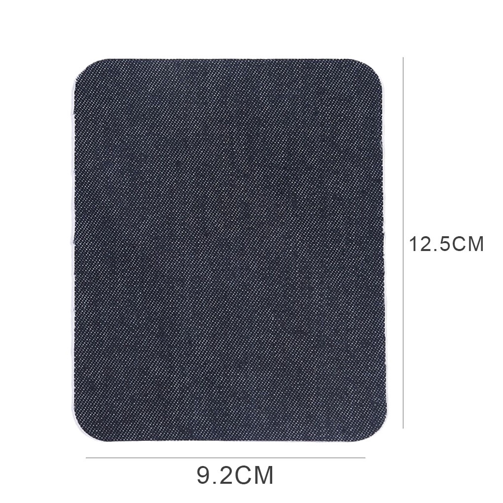 [Biho] 12PCS/Set Denim Patches Heat Transfers Iron on Repair Jeans Elbow Knee Back Patch Clothes Stickers Decoration