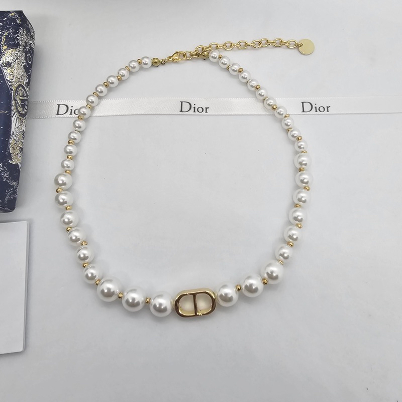CD 30 Montaigne Choker / Bracelets  สร้อยคอ สร้อยแขน ดิออ สร้อยไข่มุก ประดับจี้ CD งานสวย ภาพงานจริง สายปรับได้
