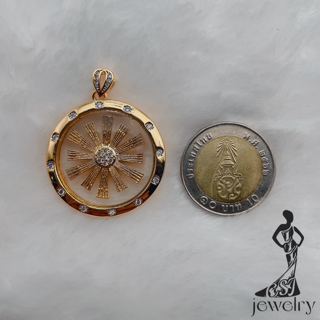 CSJ Jewelry จี้กังหันน้ำชอบกังหันหมุนได้ โชคดี