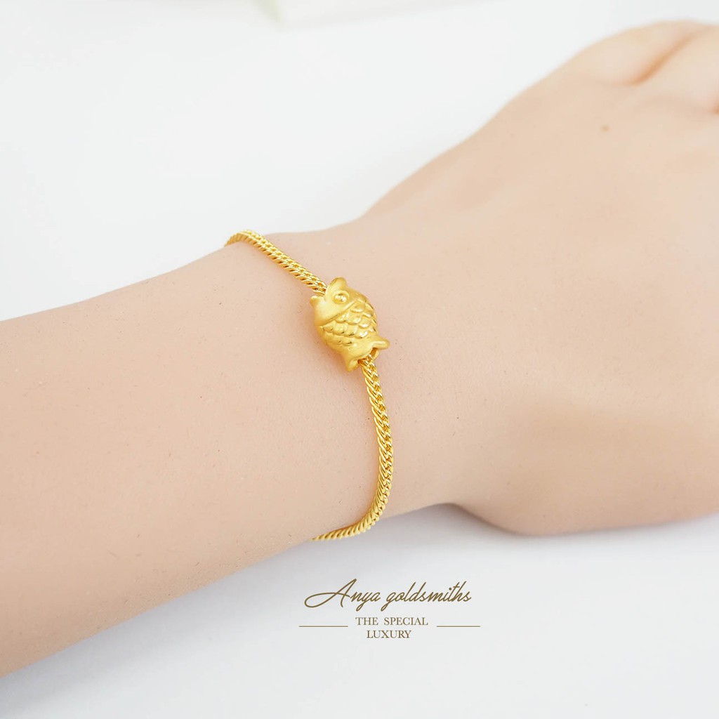 Charm ปลาทอง น้ำหนัก 0.55-0.6 กรัม ทองคำแท้ 99.9%