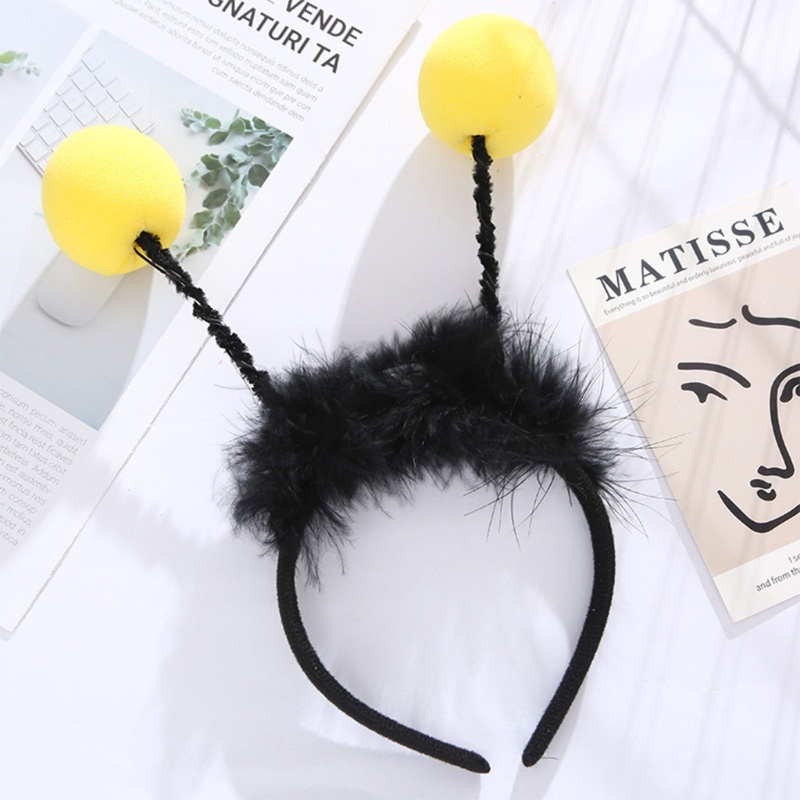 Ch*【พร้อมส่ง】ที่คาดผมผึ้งน่ารัก เสาอากาศเรืองแสง สําหรับ Pedlars Headwear Halloween-party