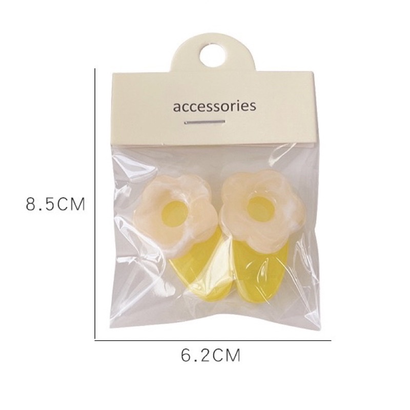 Cute 134 กิ๊บติดผม กิ๊บหนีบผมดอกไม้ Candy Flower 2 ชิ้น/แพ็ค