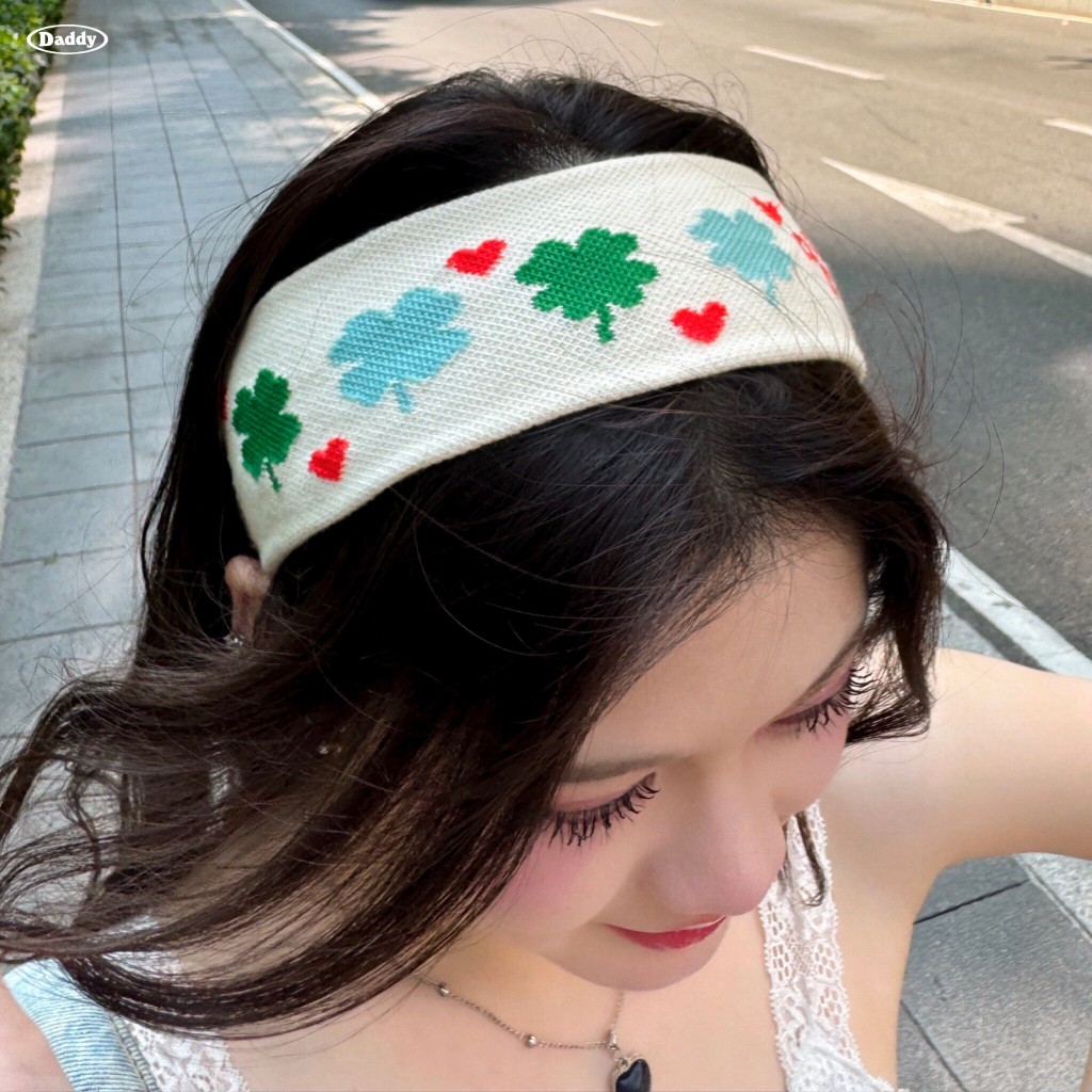 DADDY | Be My Luck Headbands ที่คาดผมลายใบโคลเวอร์ สุดน่ารัก