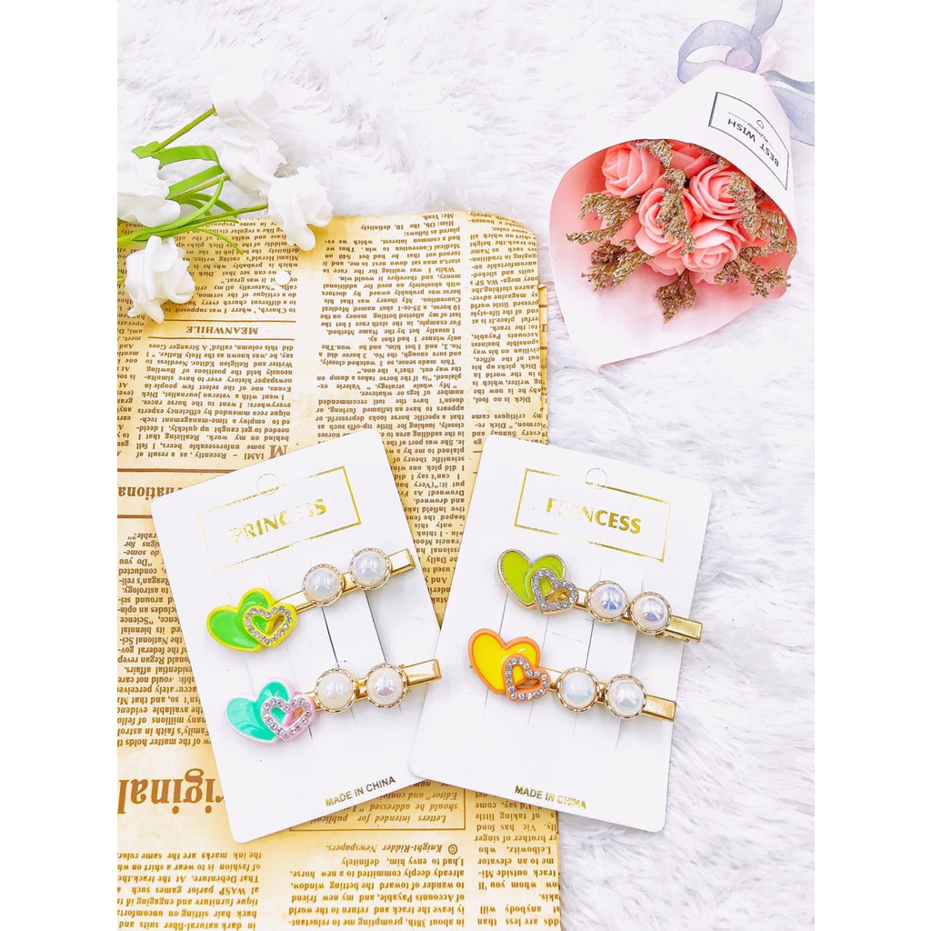 DIY Market กิ๊บแผง กิ๊บเกาหลี งานแฮนด์เมด (1ชิ้น/6ชิ้น) สุ่มสี/สุ่มแบบ  E136 ver.1