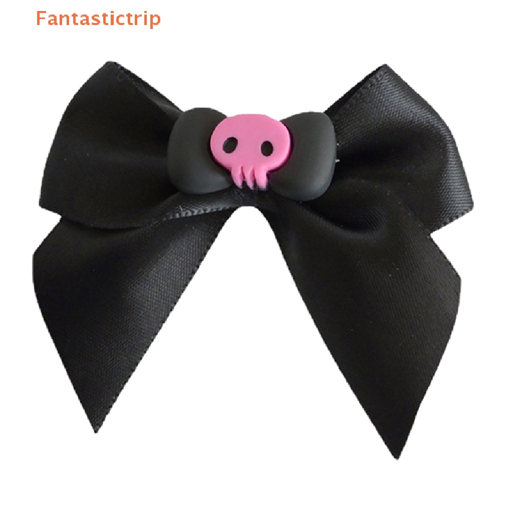 Fantastictrip ใหม่ กิ๊บติดผมแฟชั่น รูปกะโหลกน่ารัก สีชมพู สไตล์โกธิค สําหรับผู้หญิง นักเรียน Y2K