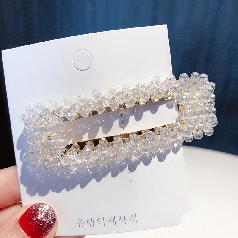 Fulllove กิ๊บเกาหลีกิ๊บติดผมกิ๊บอุปกรณ์เสริมแฟชั่น Crystal Korea Hairpin Hairclip มี8สี รุ่น120