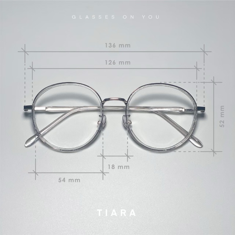Glassesonyou - Tiara shadow แว่นตากรองแสง ตัดเลนส์ตามค่าสายตา