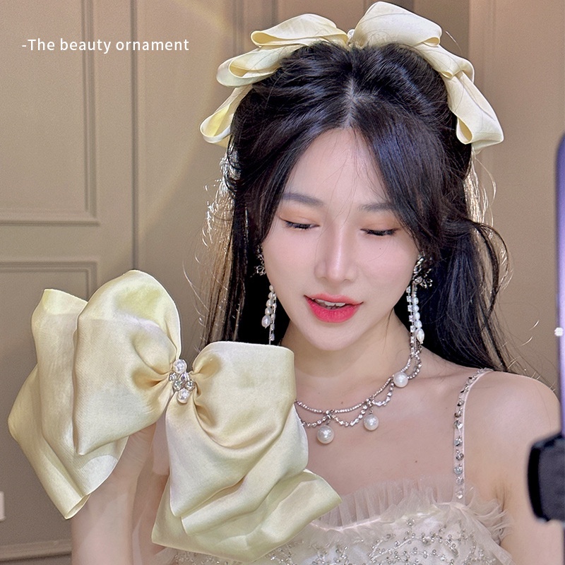 Gypsophila Streamer กิ๊บติดผม ผ้ากอซ โบว์ ฉลาม คลาสสิก สําหรับผู้หญิง 2023