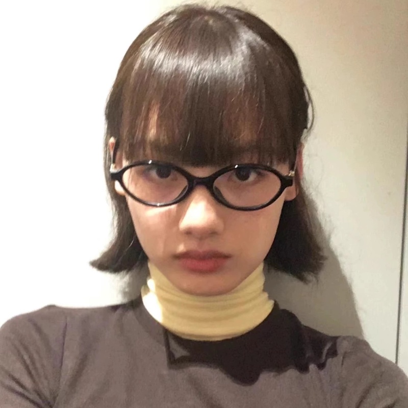 (HENGHA) แว่นตาแฟชั่นย้อนยุค เสือดาว วงรี แว่นตาผู้หญิง แฟชั่นเกาหลี กรอบเล็ก แว่นตารังสี