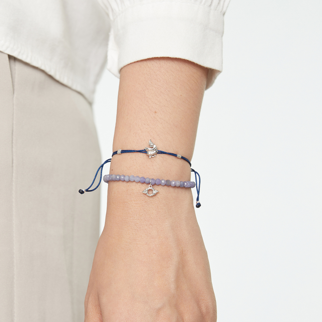 Harmenstone สร้อยข้อมือมงคลชาร์มบ่วงนาคบาศ อัญมณี Tanzanite -The Unison - Samsara[พร้อมส่ง 5-7 วัน]